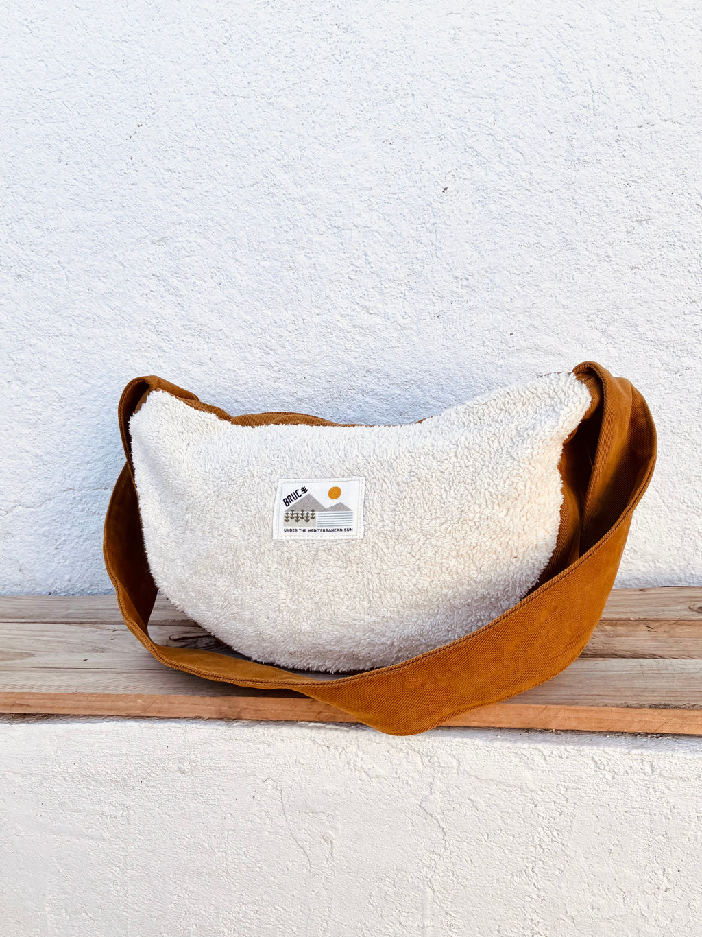 MOON CROSSBODY BAG · Sherpa’s warmth