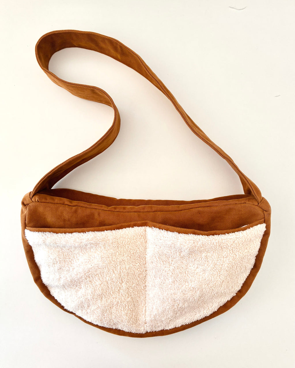 MOON CROSSBODY BAG · Sherpa’s warmth