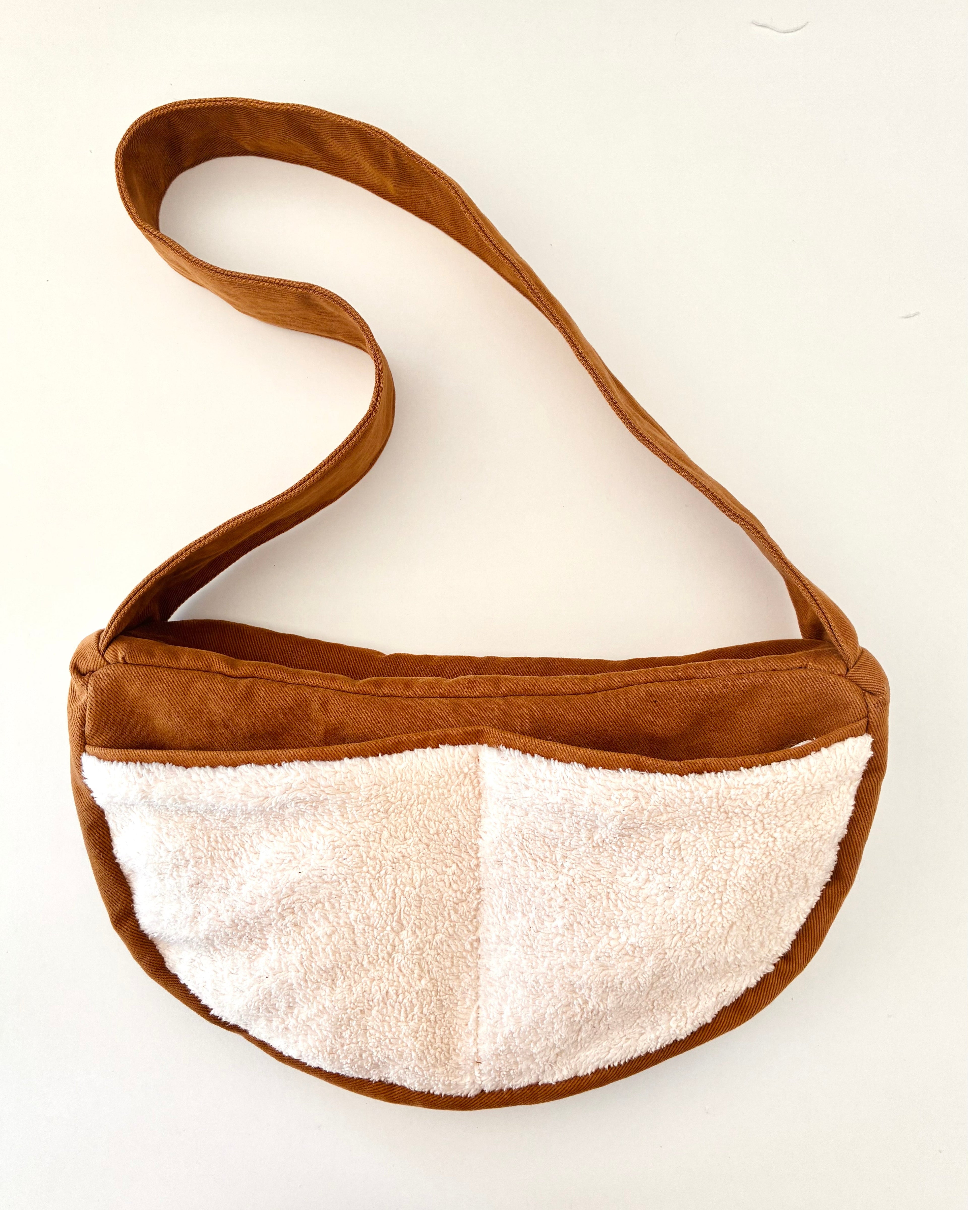 MOON CROSSBODY BAG · Sherpa’s warmth