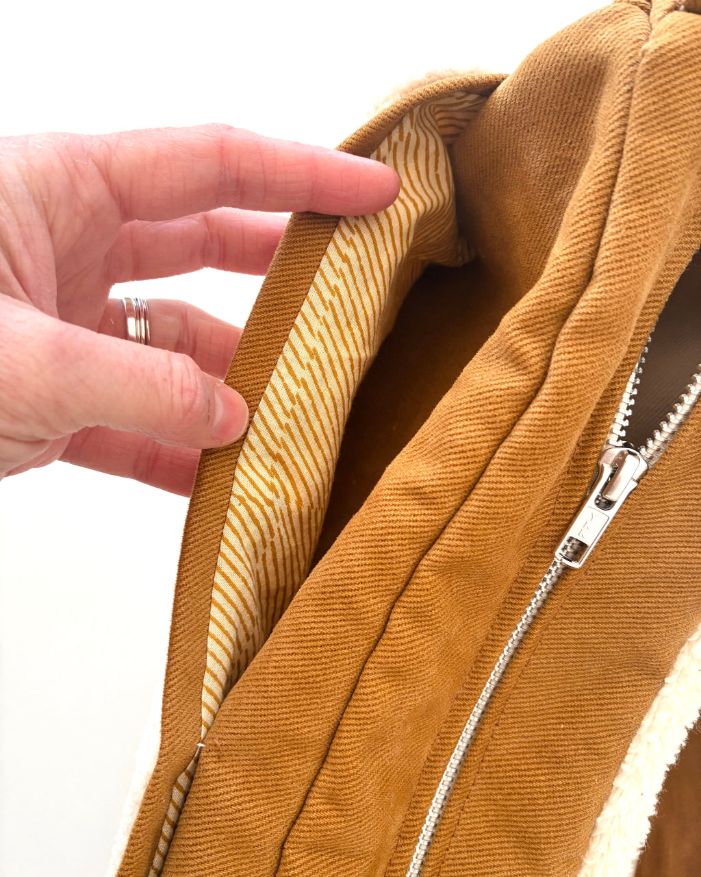 MOON CROSSBODY BAG · Sherpa’s warmth