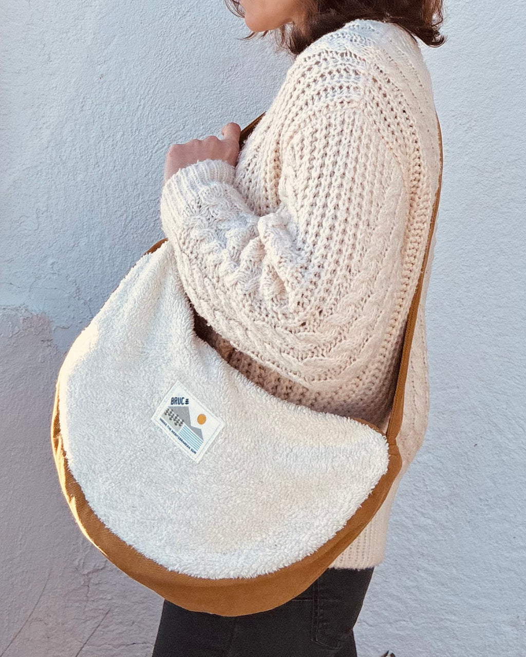 MOON CROSSBODY BAG · Sherpa’s warmth