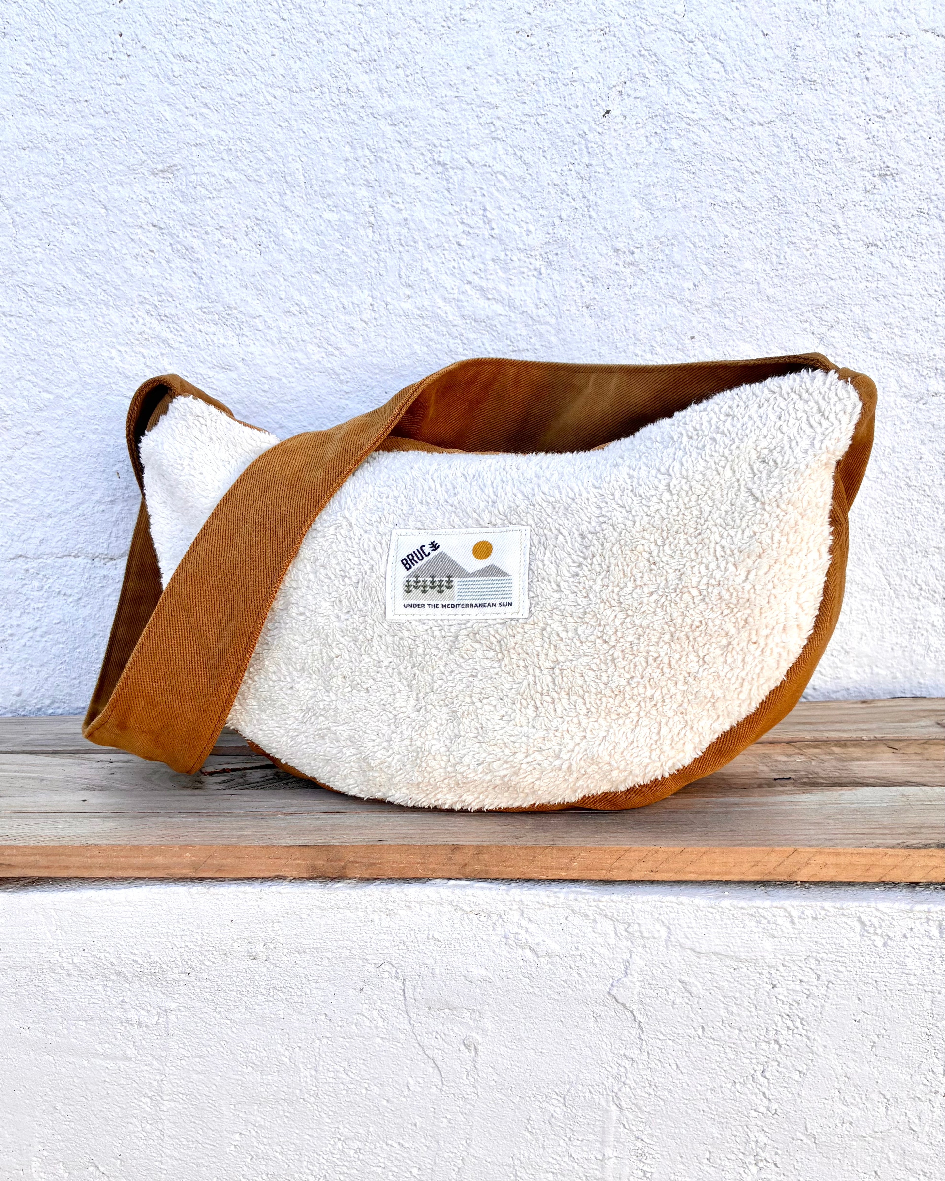 MOON CROSSBODY BAG • Sherpa’s warmth